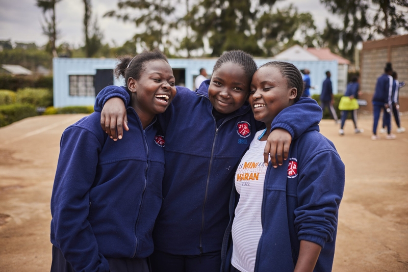 Students at Kenswed Academy in Kenya.